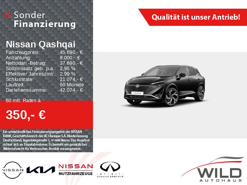 Nissan Qashqai 1.3 DIG-T MHEV Tekna+ Xtronic LED BOSE 360°